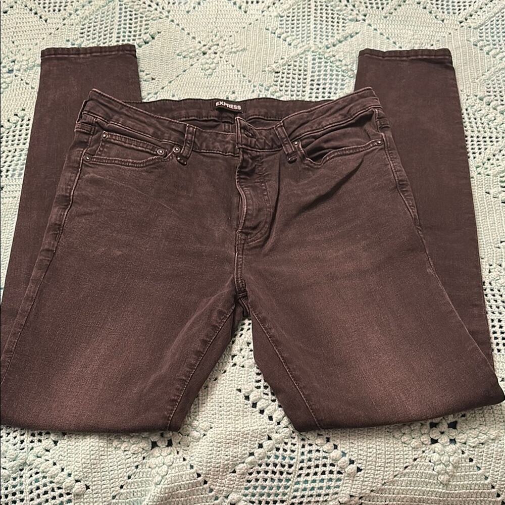 Express Black Super Skinny Jeans - 34 by 34